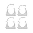 Set 4 cleme blocabile suport țeava, 40mm Vorel 54837 2