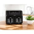 Friteuză aer cald 2200w 4l+4l negru, Lund 67563 2