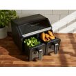 Friteuză aer cald 2200w 4l+4l negru, Lund 67563 4