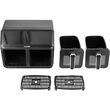 Friteuză aer cald 2200w 4l+4l negru, Lund 67563 13