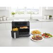 Friteuză aer cald 2400w 3.5l+7.5l negru, Lund 67564 8