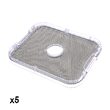 Deshidratator alimente cu5tăvi,inox,380w, Lund 68281 10