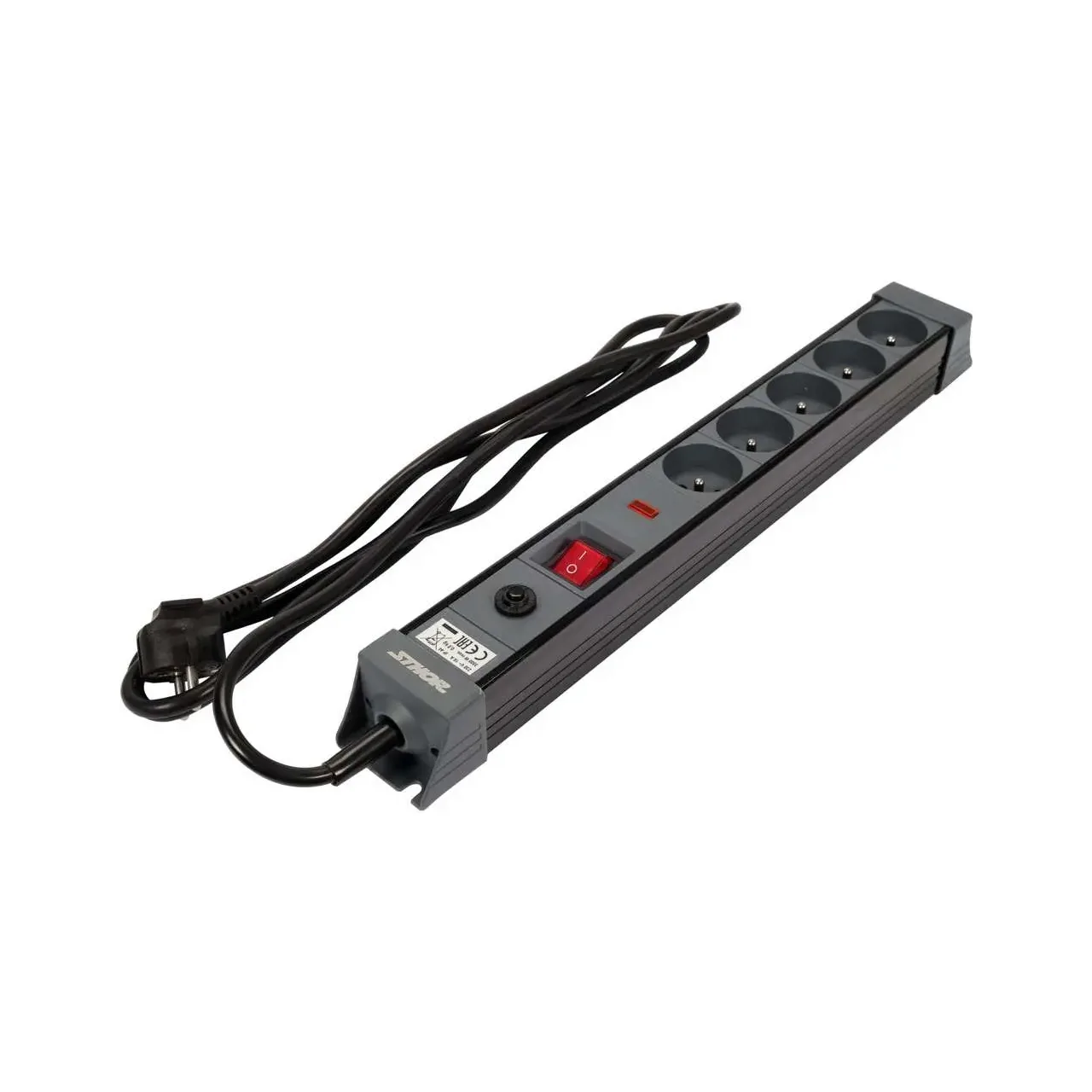 Prelungitor electric 5 prize cu întrerupator, 3 m Sthor 72370 1