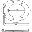 Capac wc 2-in-1, pp-o, inchidere lenta Fala 75471 8