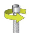 Furtun de duș 2.0m pvc chrome-alb 5