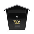 Cutie postala 380 x 320 x 105 mm neagra Vorel 78580 1