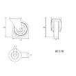 Roata de carucior mobila 125 mm Vorel 87374 1