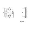 Roată cauciuc 150mm Vorel 87454 1