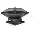 Vatra foc otel cu capac, 45 x 45 cm Lund 99715 3