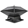 Vatra foc otel cu capac, 45 x 45 cm Lund 99715 5