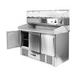 Masa rece  pizza 368L și adaptator 6 x 1 gastronorm GN 6