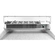Masa rece  pizza 368L și adaptator 6 x 1 gastronorm GN 9
