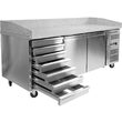 Masa rece pizza, 2 usi + 7 sertare, 580L, Yato YG-05310 11
