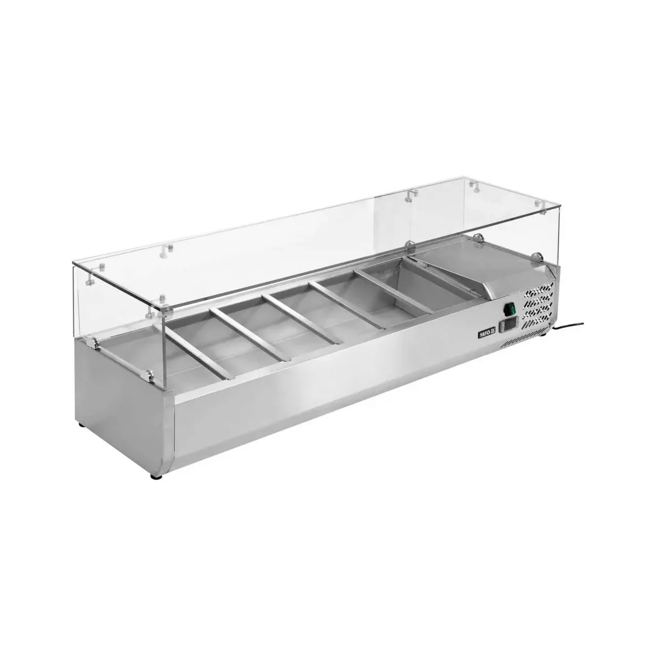 Display de răcire ​​reglabil 6 x 1/3 gastronorm GN 2