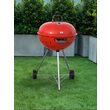 Grătar cu cărbuni rotund, 54cm, roșu, Yato YG-20304 5
