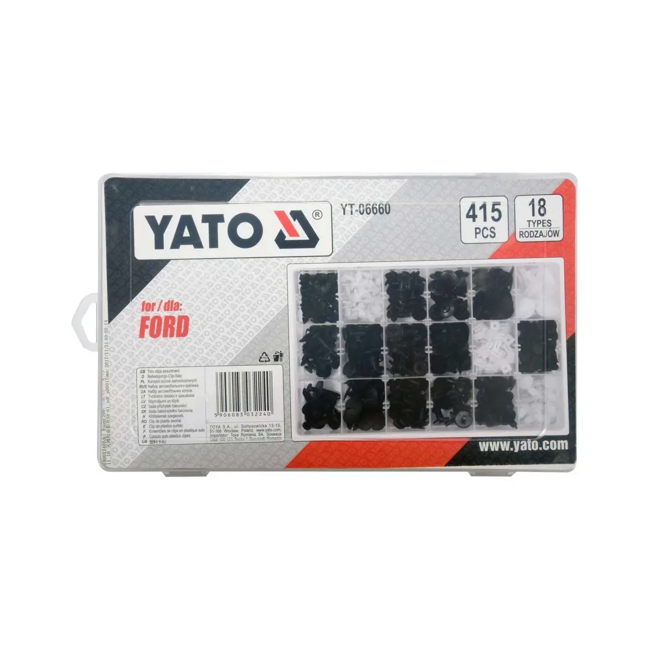 Set 415 clipsuri tapiterie ford Yato YT-06660 4