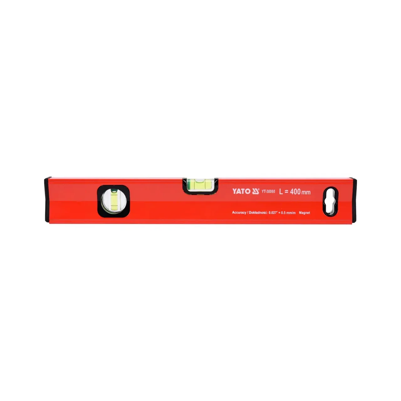 Nivela de aluminiu magnetica 400mm, 2 bule Yato YT-30060 1