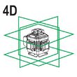 Laser 4d verde 16 linii cu accesorii, Yato YT-30415 10