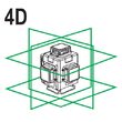 Laser 4d verde a+ 16 linii cu accesorii, Yato YT-30417 17