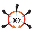 Arzător gaz 360°, piezo, Yato YT-36719 6