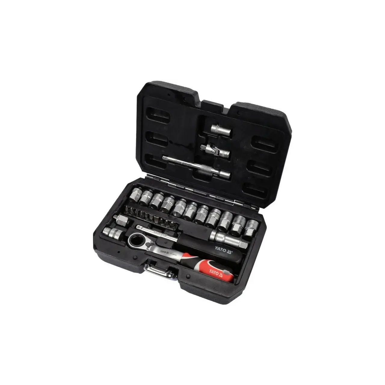 Trusa tubulare spline 1/4'', 29 piese Yato YT-38650 1