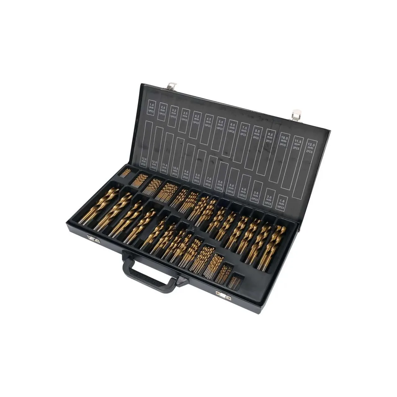 Set burghie pentru metal de 190 Buc 1 - 13 mm Yato YT-44677 1