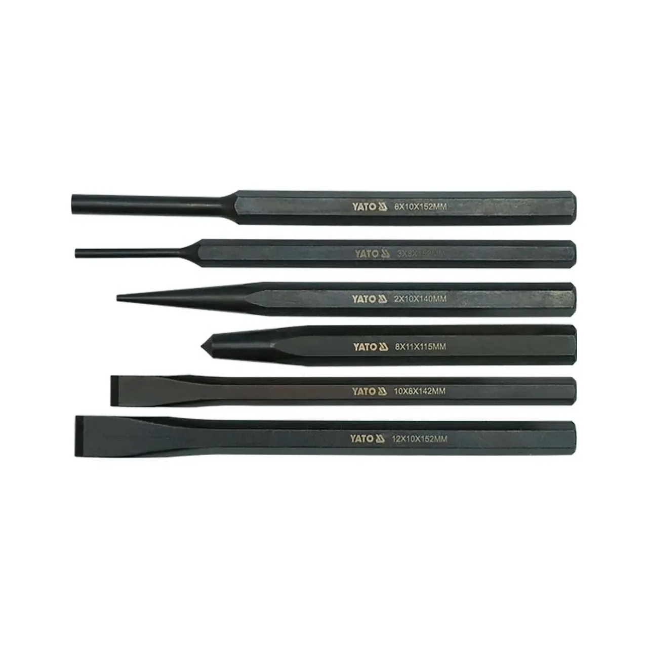 Set 6 dalti si punctatoare CR-V Yato YT-4712 2