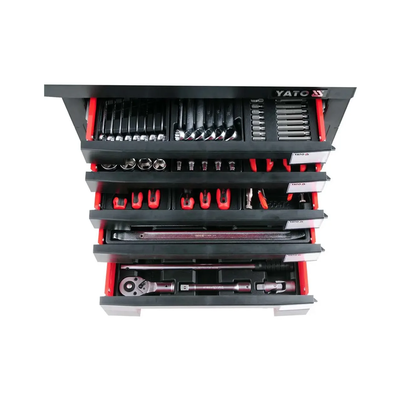 Dulap cu scule profesional 7 sertare echipat complet cu 165 piese Yato YT-55293 5
