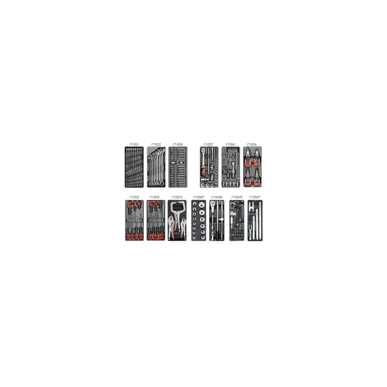Dulap cu scule profesional 7 sertare echipat complet cu 165 piese Yato YT-55293 7