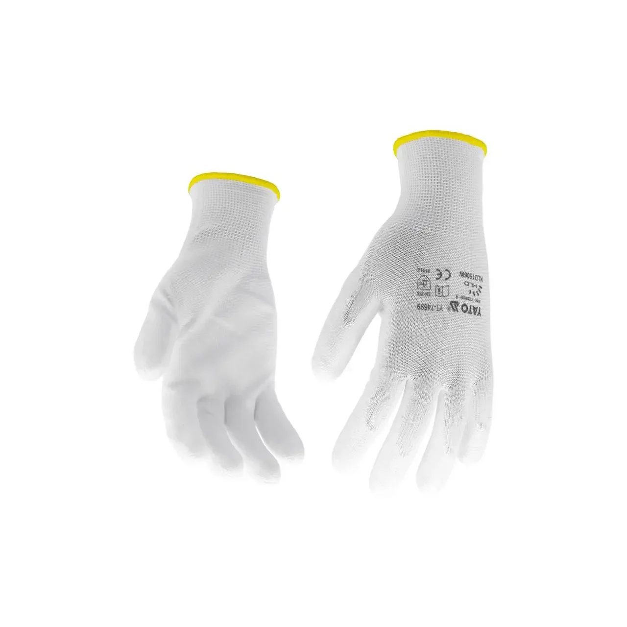 Manusi de protectie, nylon, alb, marimea 9 Yato YT-74699 1