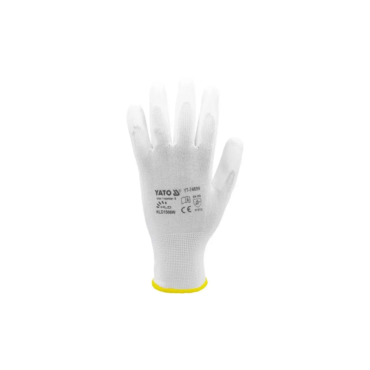Manusi de protectie, nylon, alb, marimea 9 Yato YT-74699 2