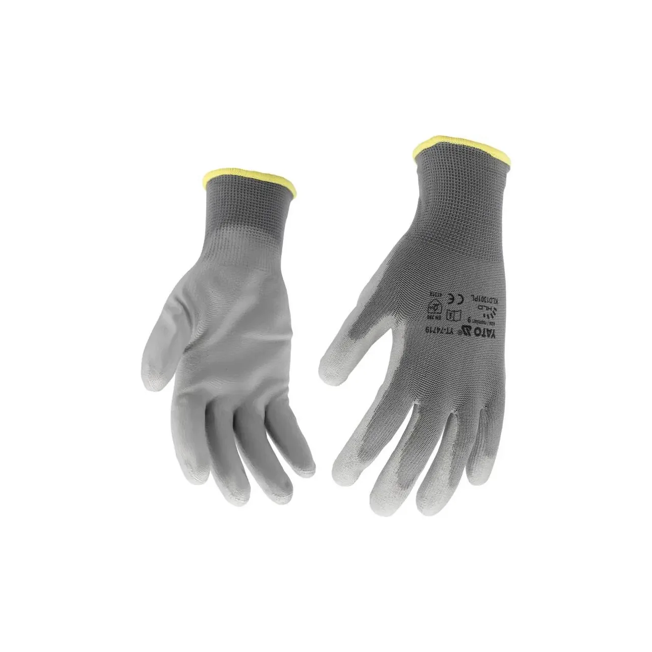 Manusi de protectie, nylon, gri, marimea 9 Yato YT-74719 1