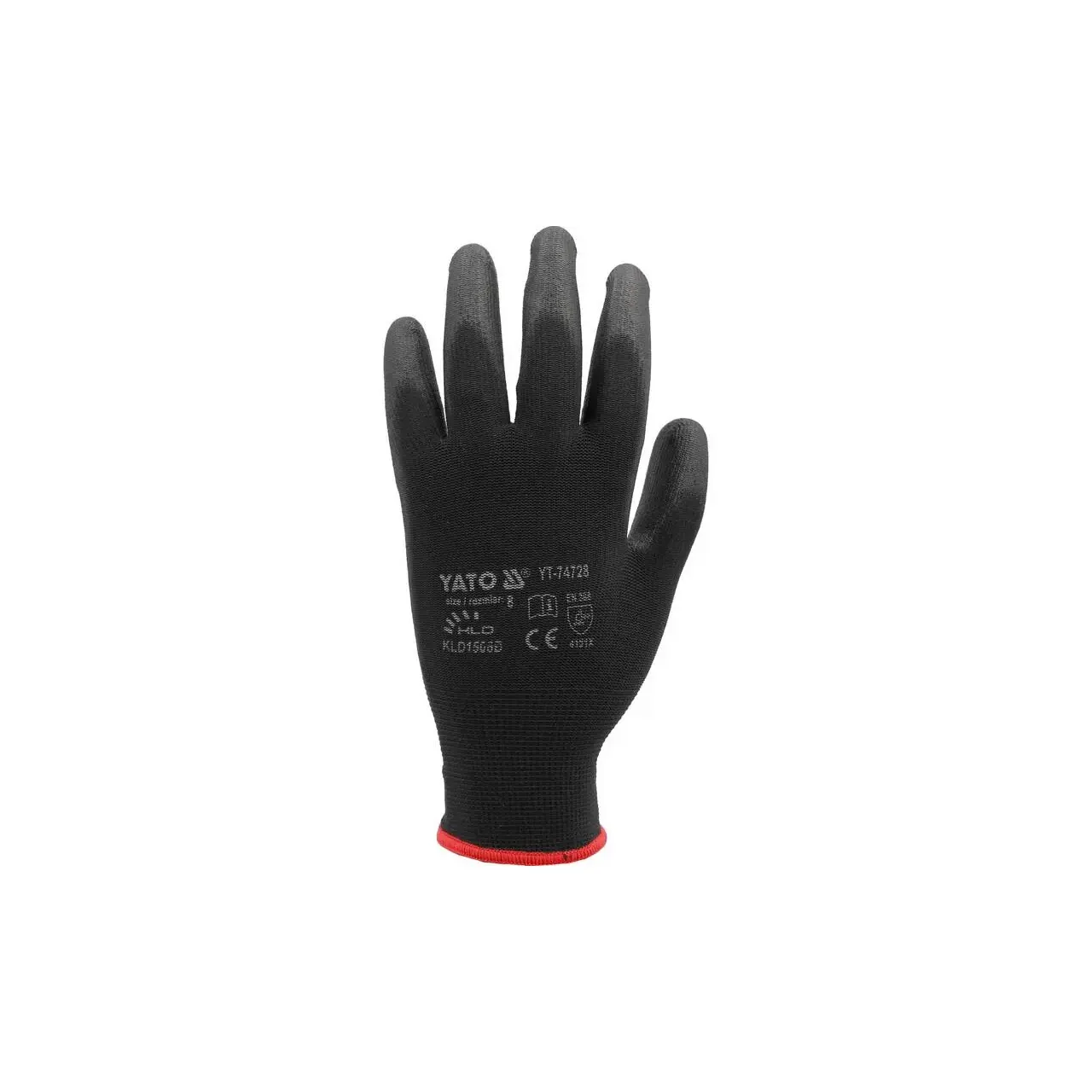 Manusi de protectie, nylon, negru, marimea 9 Yato YT-74729 2