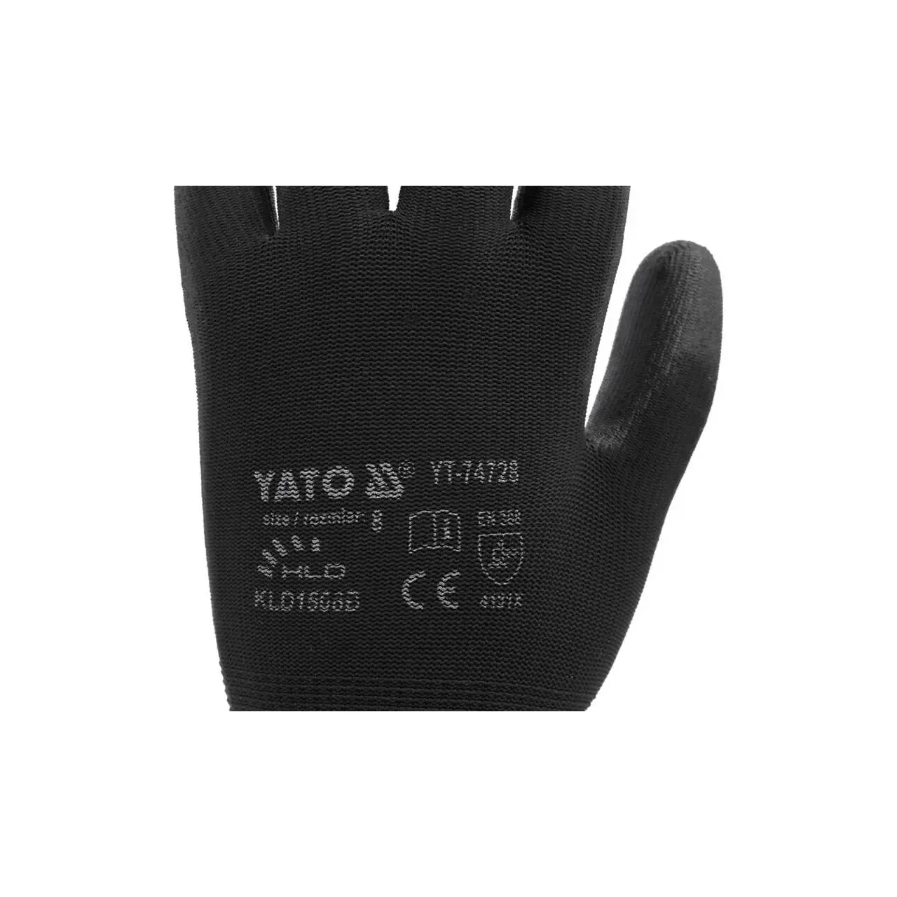 Manusi de protectie, nylon, negru, marimea 9 Yato YT-74729 5