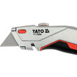 Cuțit cu lamă trapezoidală retractabilă, Yato YT-75204 3