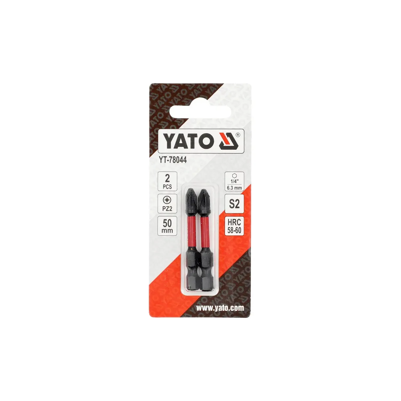 Biti de impact 1/4 50mm pz2 2 buc Yato YT-78044 3