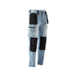 Pantaloni lucru jeans albastru elastan m Yato YT-79071 2