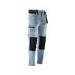 Pantaloni lucru jeans albastr elastan xl Yato YT-79074 3