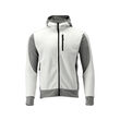 Jacheta fleece cu gluga sarna alba l Yato YT-79178 4
