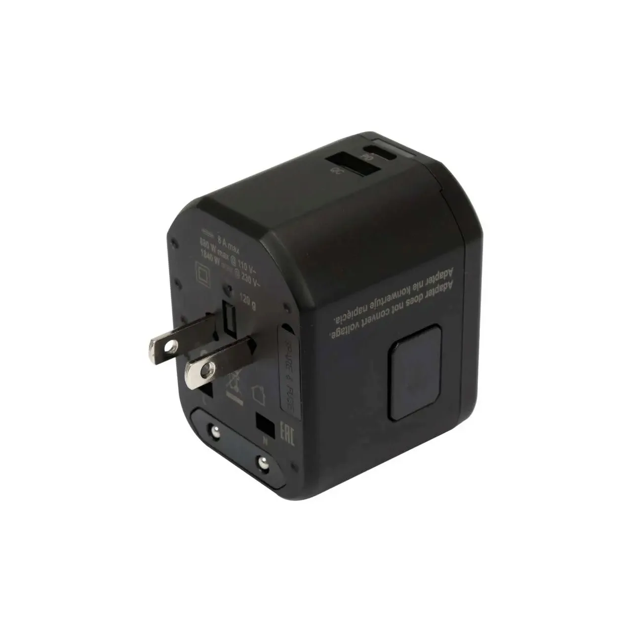 Adaptator  călătorie usb, usb-c 18w 5