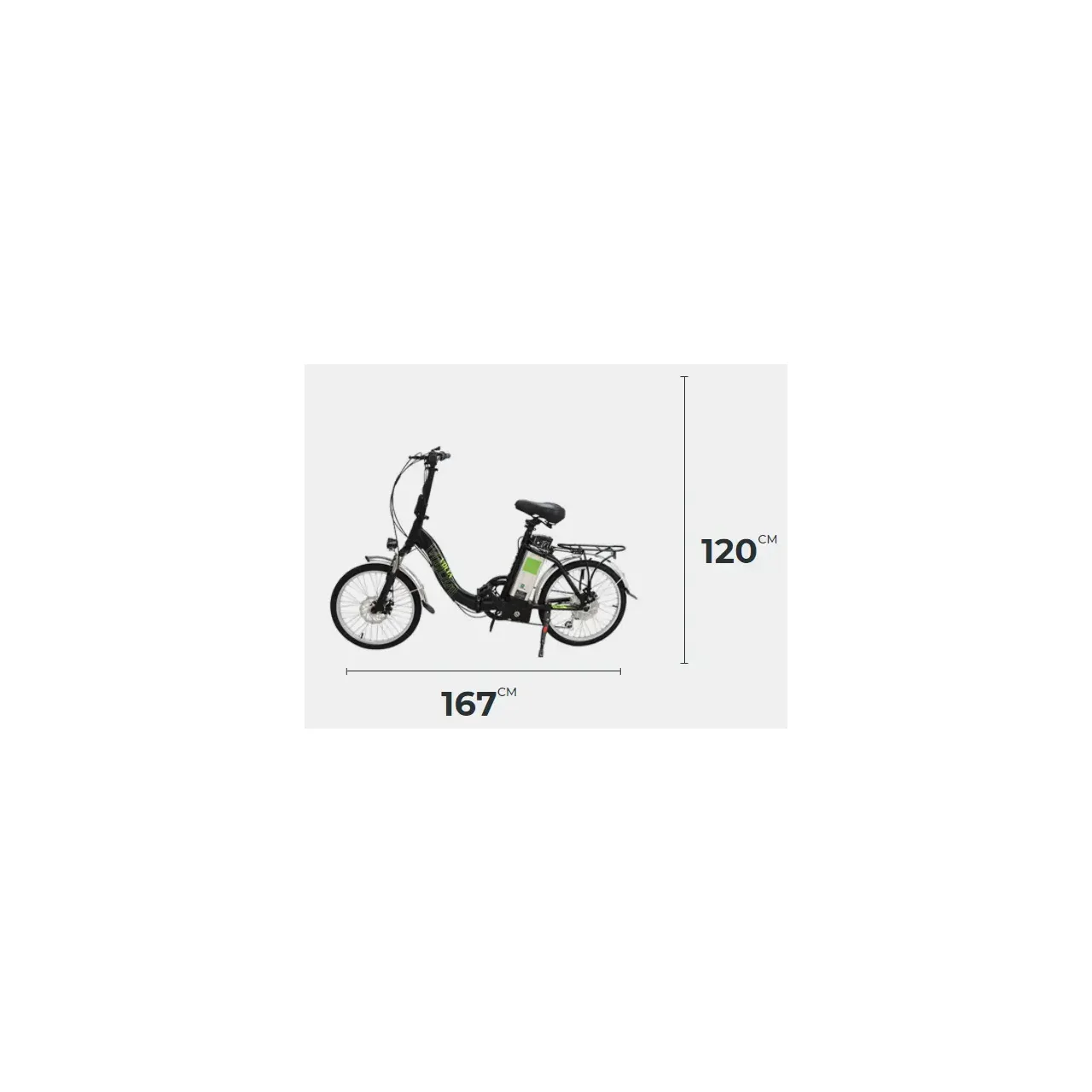 Bicicleta  Electrica Volta VB1 cu Motor 250W, Pliabila cu Autonomie 30-110 km 37