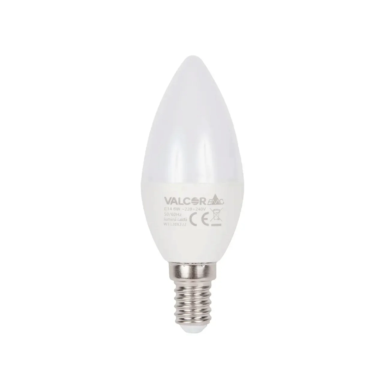 Bec LED lumanare B35 E14 6W lumina calda LC 3000K (include taxa timbru verde 0.40 lei) Valcor VLC11001 2