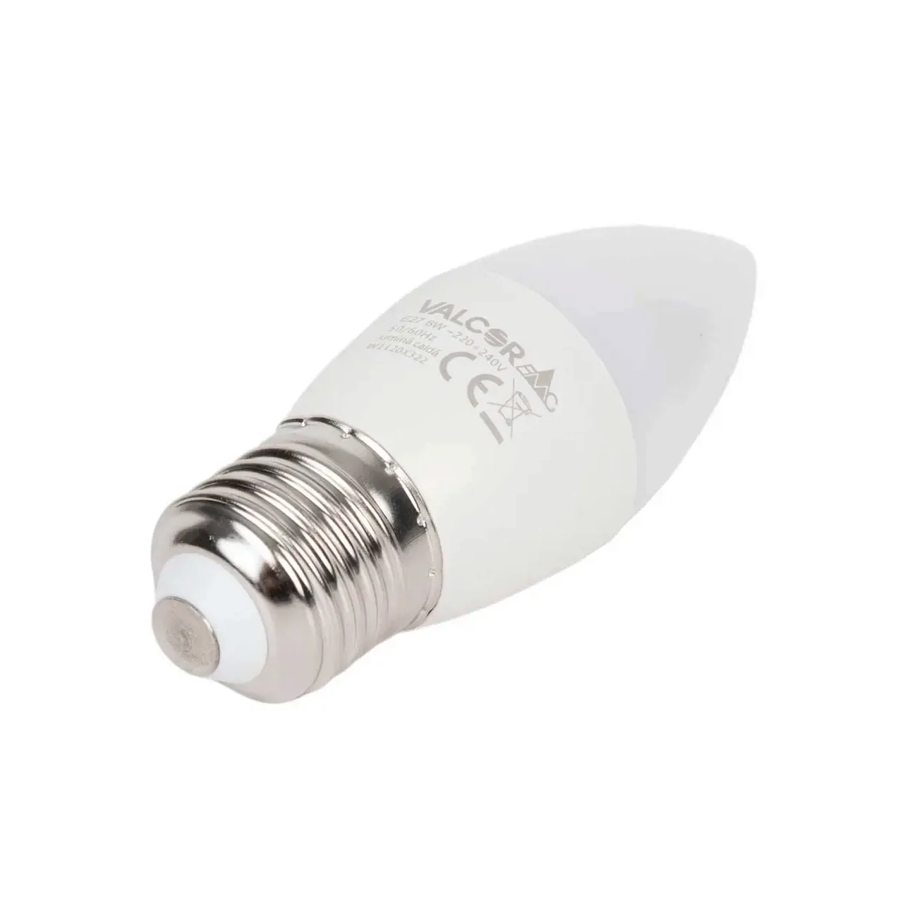 Bec LED lumanare B35 E27 6W lumina calda LC 3000K (include taxa timbru verde 0.40 lei) Valcor VLC11003 1