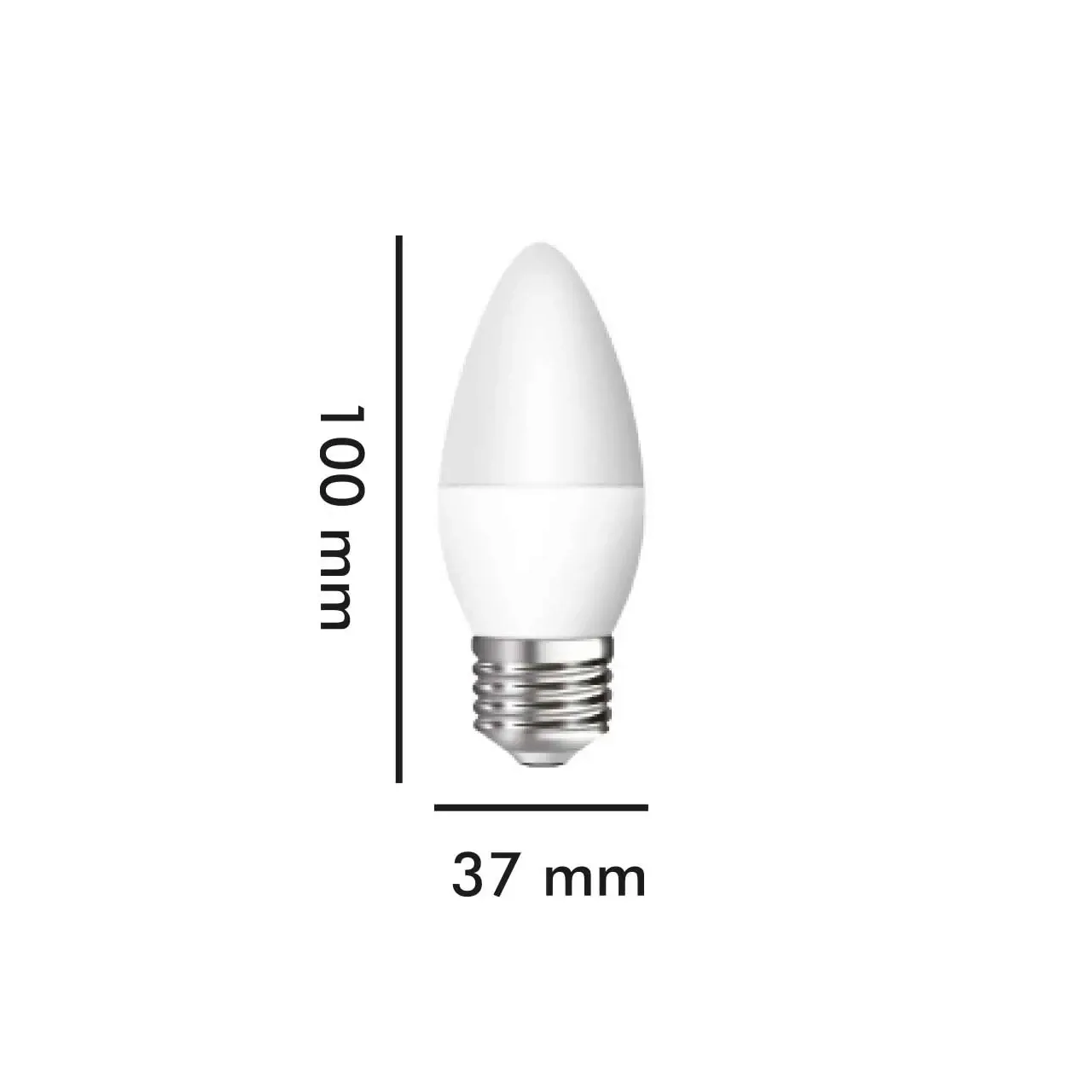 Bec LED lumanare B35 E27 6W lumina calda LC 3000K (include taxa timbru verde 0.40 lei) Valcor VLC11003 4