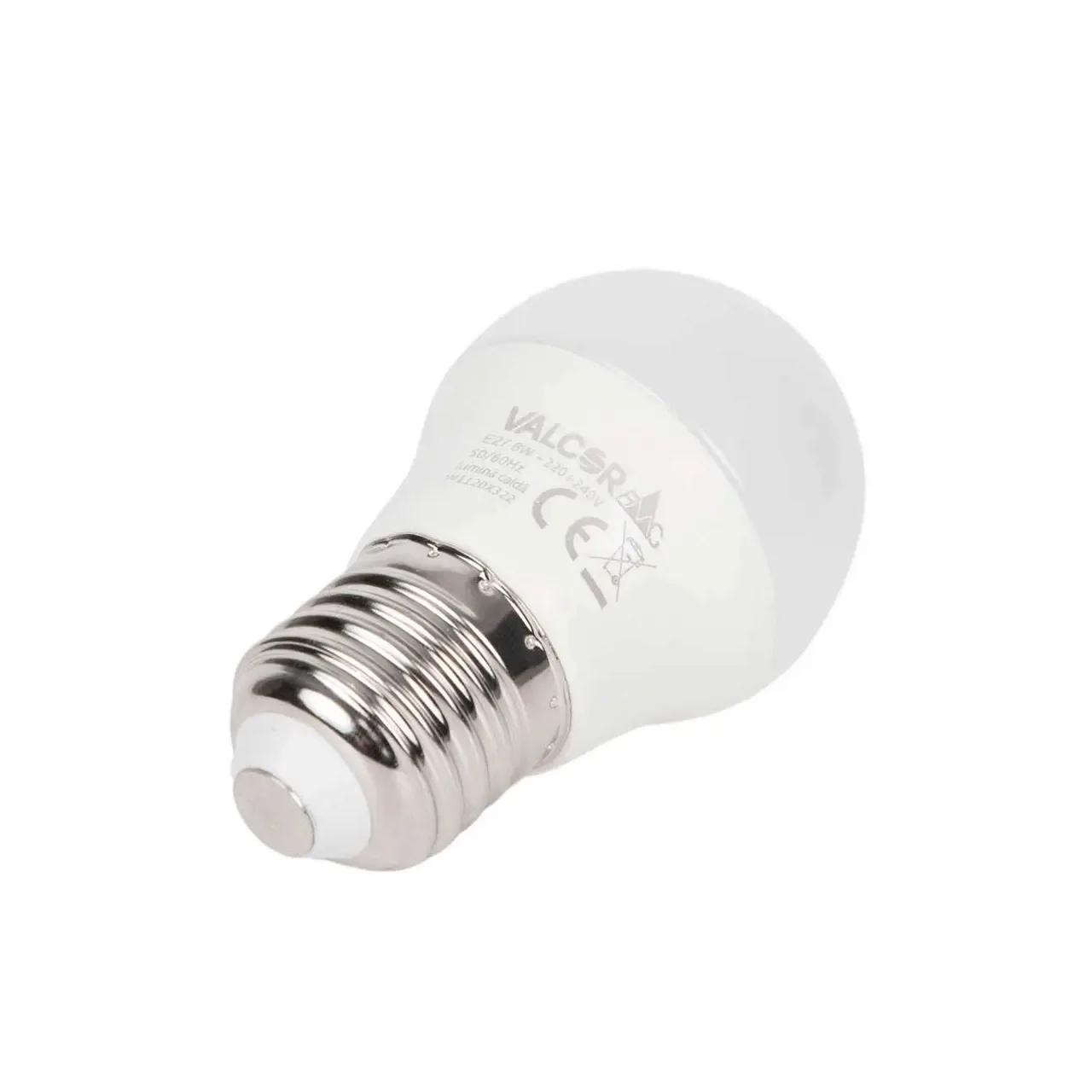 Bec LED sferic G45 E27 6W lumina calda LC 3000K (include taxa timbru verde 0.40 lei) Valcor VLC11007 1