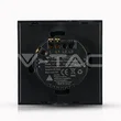 Intrerupator Negru WIFI Touch 1 circuit compatibil Amazon Alexa & Google Home Negru V-Tac SKU-8423 VT-5003-B 1