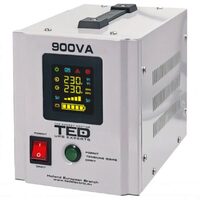 UPS 900VA/500W runtime extins utilizeaza un acumulator (neinclus) TED UPS Expert TED000361