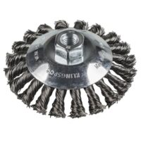 Perie conica cu filet BK 600 Z 100mm, sarma rasucita in noduri pentru otel, otel inoxidabil Klingspor 358327