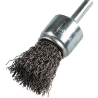 Perie tip pensula cu tija BPS 600 W 12x6mm, sarma ondulata pentru otel, otel inoxidabil Klingspor358350