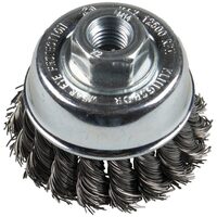 Perie in forma de cupa cu filet BT 600 Z sarma rasucita in noduri pentru otel,otel inoxidabil Klingspor 358334